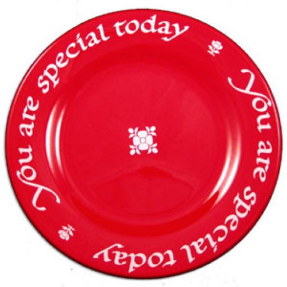 You Are Special Today Red Plate